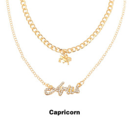 Arihant Jewellery For Women Gold Plated Aries Layered Necklace