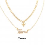 Arihant Jewellery For Women Gold Plated Taurus Layered Necklace