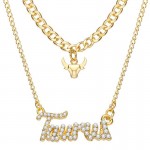 Arihant Jewellery For Women Gold Plated Taurus Layered Necklace
