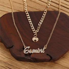 Arihant Jewellery For Women Gold Plated Gemini Layered Necklace