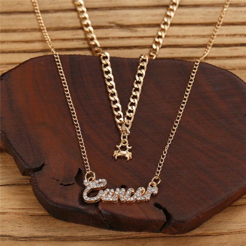 Arihant Jewellery For Women Gold Plated Cancer Layered Necklace