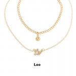 Arihant Jewellery For Women Gold Plated Leo Layered Necklace