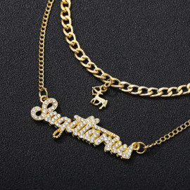 Arihant Jewellery For Women Gold Plated Sagittarius Layered Necklace