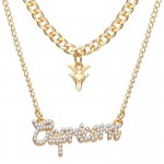 Arihant Jewellery For Women Gold Plated Capricorn Layered Necklace