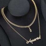 Arihant Jewellery For Women Gold Plated Aquarius Layered Necklace