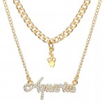 Arihant Jewellery For Women Gold Plated Aquarius Layered Necklace