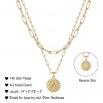 Arihant Jewellery For Women Gold Plated Alphabetical "A" Layered Necklace