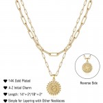 Arihant Jewellery For Women Gold Plated Alphabetical "C" Layered Necklace