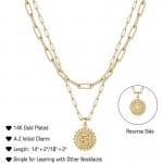 Arihant Jewellery For Women Gold Plated Alphabetical "E" Layered Necklace