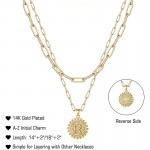 Arihant Jewellery For Women Gold Plated Alphabetical "R" Layered Necklace