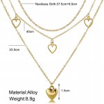 Arihant Jewellery For Women Gold Plated Hearts inspired Layered Necklace