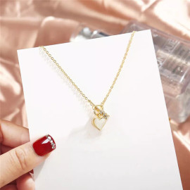 Arihant Jewellery For Women Gold-Toned Gold Plated Heart inspired Necklace
