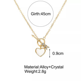 Arihant Jewellery For Women Gold-Toned Gold Plated Heart inspired Necklace