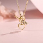 Arihant Jewellery For Women Gold-Toned Gold Plated Heart inspired Necklace