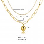 Arihant Jewellery For Women Gold Plated Hearts inspired Layered Necklace