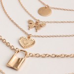 Arihant Jewellery For Women Gold Plated Gold-Toned Combo Of 5 Trending Necklaces