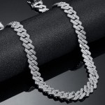 Arihant Miami Link Silver Plated Stainless Steel Cuban Necklace