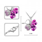 Arihant Wonderful Crystal Floral Silver Plated Delicate Pendant For Women/Girls 48023