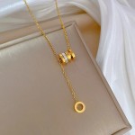 Arihant Gold Plated Stainless Steel Cubic Zirconia Pendant with Hanging Loop