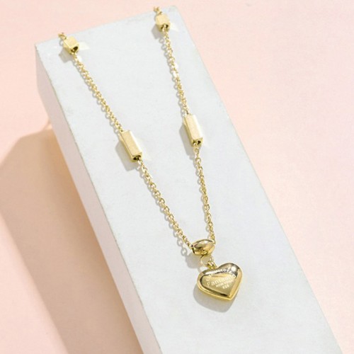 Arihant Stainless Steel Gold Plated Heart themed C...