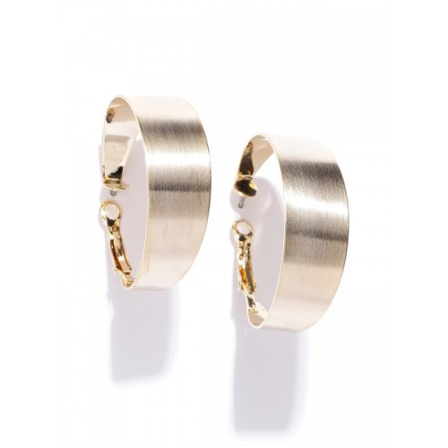 Arihant Gold-Plated Handcrafted Circular Hoop Earrings 35016