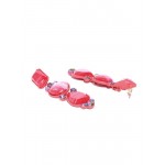 Arihant Red Handcrafted Geometric Drop Earrings 35033