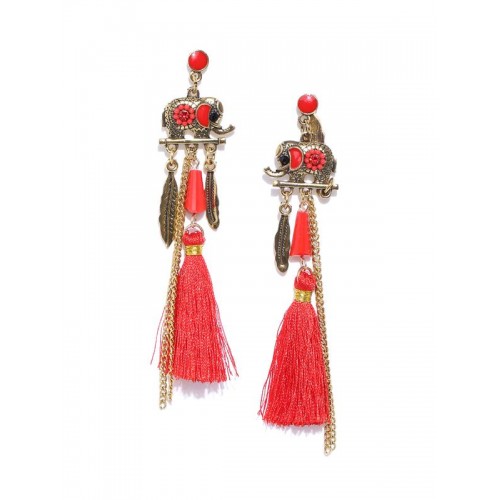 Arihant Antique Gold-Plated & Red Handcrafted ...