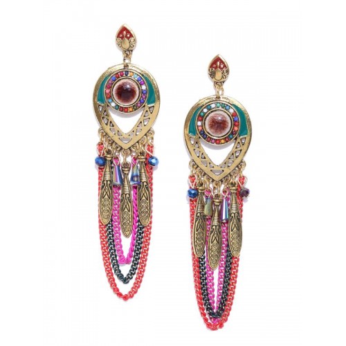 Arihant Antique Gold-Plated & Pink Handcrafted...