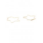 Arihant Gold-Plated Handcrafted Star Shaped Drop Earrings 35090
