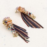 Arihant Multicoloured Handcrafted Tasselled Drop Earrings 35321