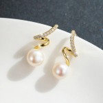 Arihant Gold Plated Korean Stunning Quirky Design Pearl Drop Earrings