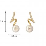 Arihant Gold Plated Korean Stunning Quirky Design Pearl Drop Earrings