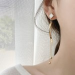 Arihant Gold Plated Trending Korean Curve and Drop Earrings