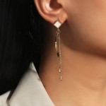 Arihant Gold Plated Trending Korean Curve and Drop Earrings