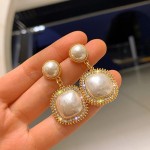 Arihant Gold Plated Amazing Korean Square AD-Pearl Drop Earrings