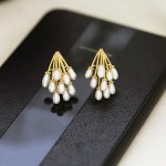 Arihant Gold Plated Beautiful Pearl Vine Korean Drop Earrings