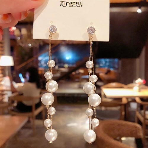 Arihant Gold Plated Beautiful Korean White Pearl D...