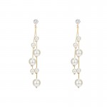 Arihant Gold Plated Beautiful Korean White Pearl Drop Earrings