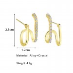 Arihant Gold Plated Korean Beautiful AD Stud Earrings