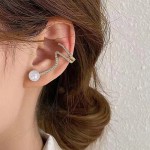 Arihant Gold Plated Korean AD Pearl Quirky Stud Earrings