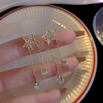 Arihant Gold Plated Beautiful Korean Stars themed AD Drop Earrings