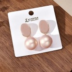 Arihant Gold Plated Fashionable Korean Circle of Life Pink Pearl Drop Earrings