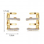 Arihant Gold Plated Trendy Korean Earcuff with Claw Themed Stud Earrings