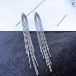Arihant Silver Plated Beautiful Korean Chain Tassel Earrings