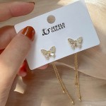 Arihant Gold Plated Beautiful AD Butterfly Korean Drop Earrings