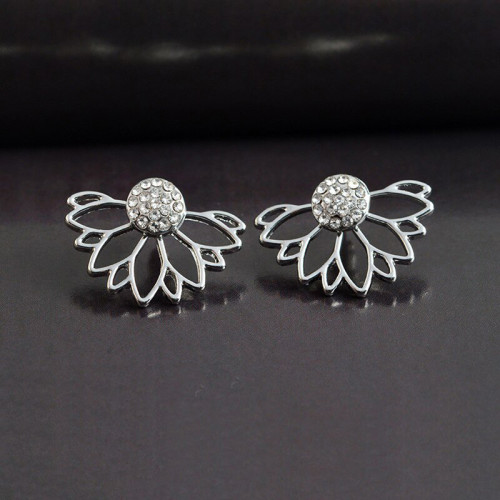 Arihant Silver Plated Korean Floral Ear Cuff with ...