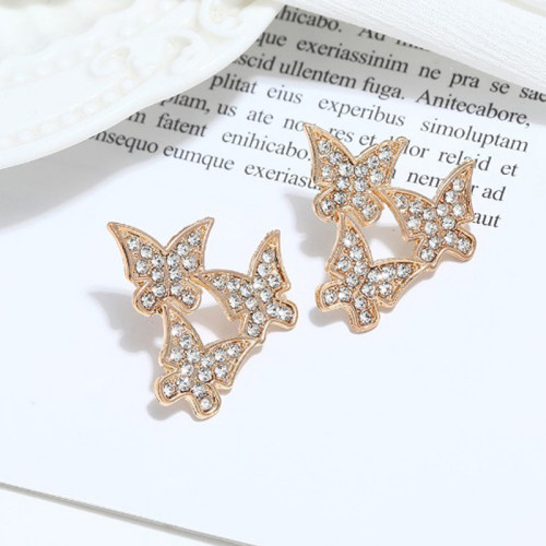 Arihant Gold Plated Amazing Triple Butterflies Kor...