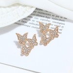 Arihant Gold Plated Amazing Triple Butterflies Korean Stud Earrings