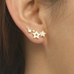 Arihant Gold Plated Beautiful Korean Stars themed Stud Earrings