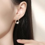 Arihant Gold Plated Trending Korean Full Stone Quirky Pearl Stud Earrings